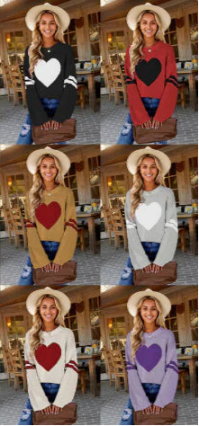 Women's Long Sleeve Love Sweater