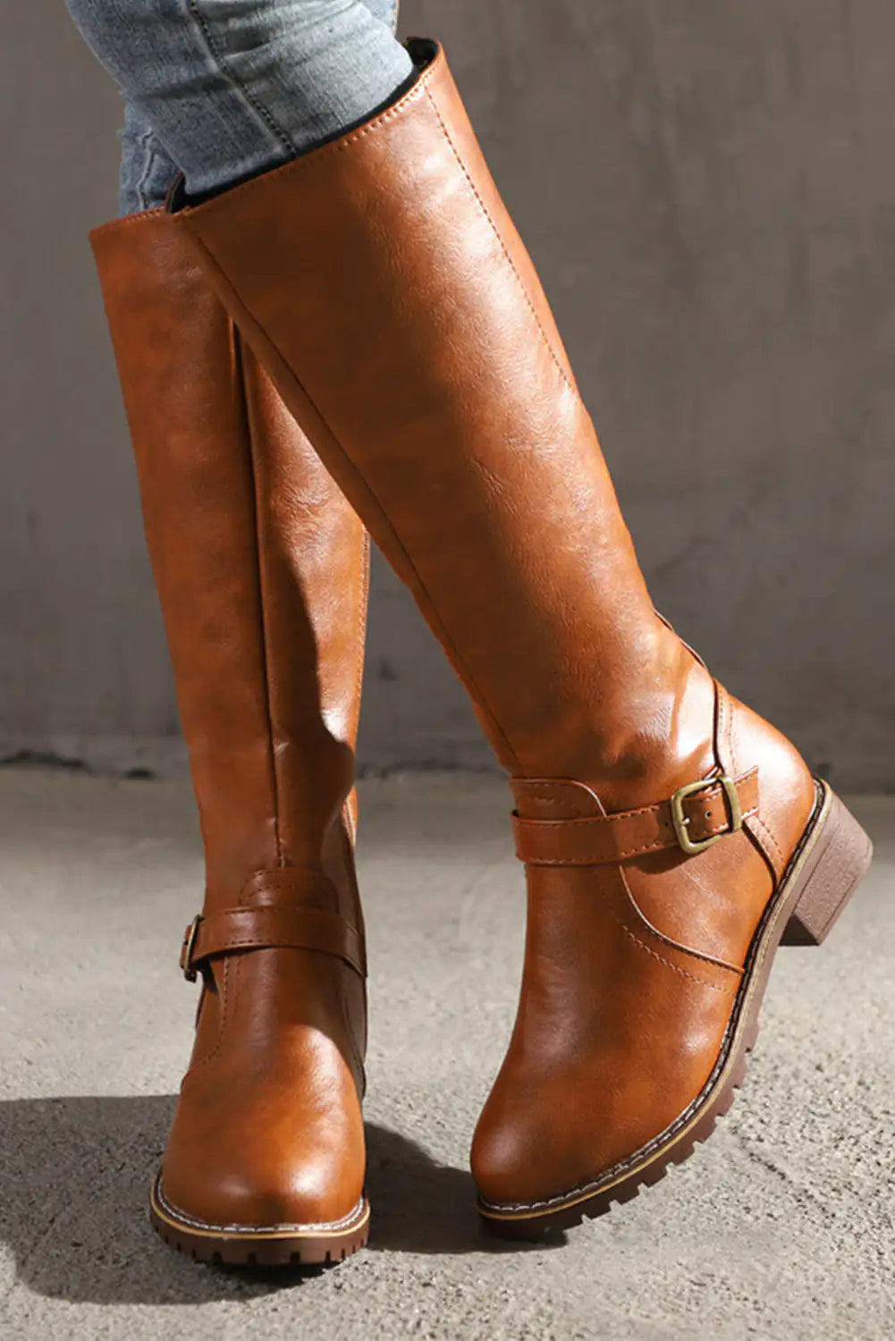 The Janis Wide Calf Leather Boot – Step into Fall with Timeless Style