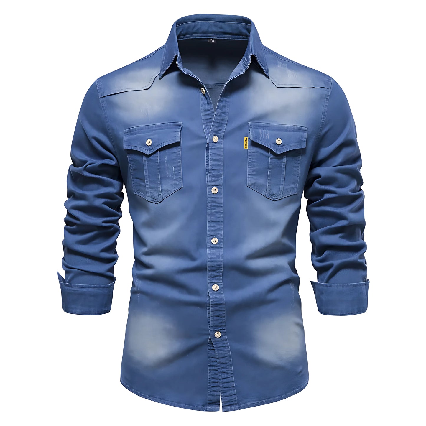 Dario Denim Long Sleeve Button-Up – Classic Meets Contemporary