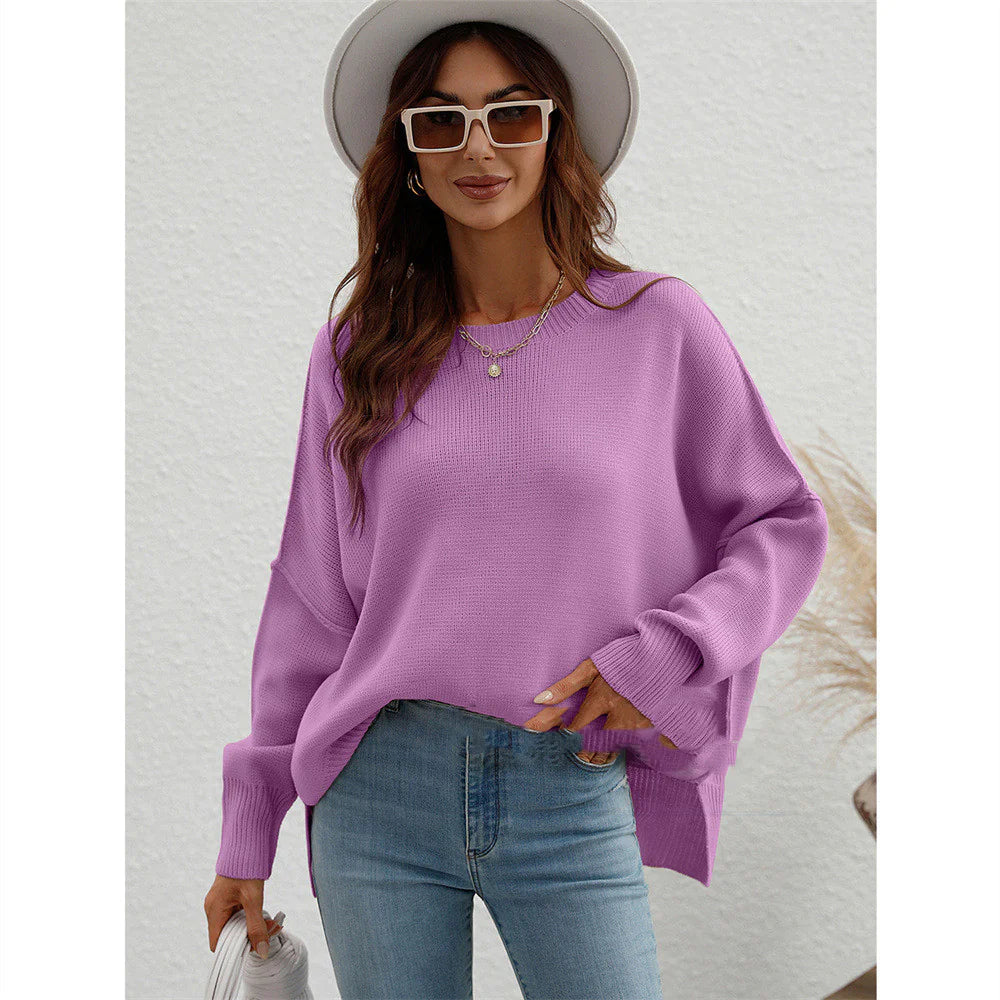 Women's Long Sleeve Crew Neck Sweater