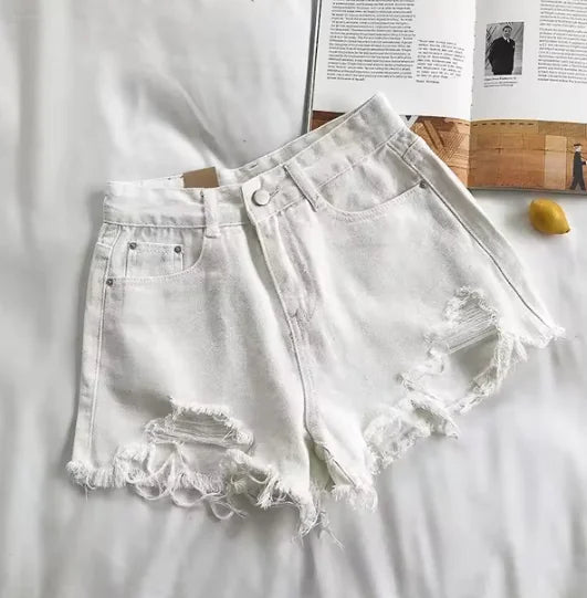 Denim Shorts High Waist Ripped Jeans – Embrace Summer in Style