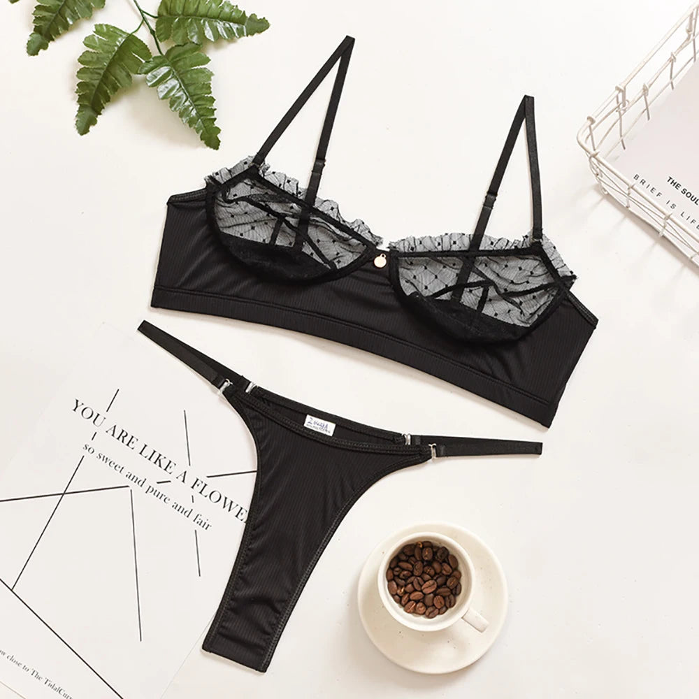 Ruffle Lace Lingerie Set - Elevate Your Intimacy