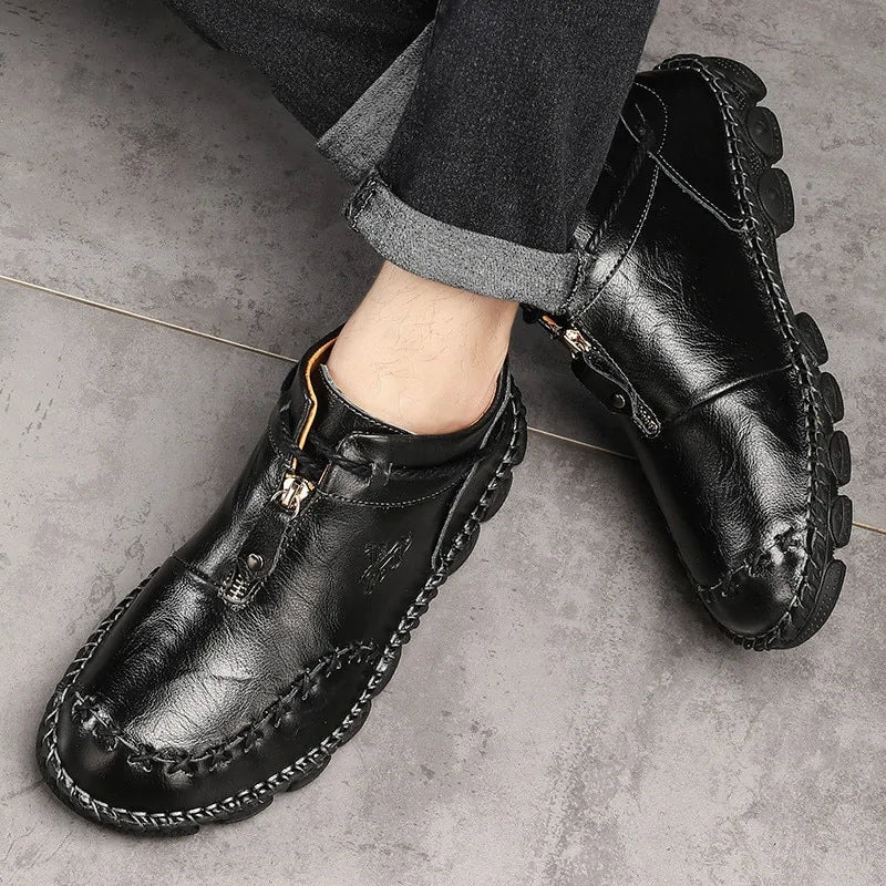 Step Out in Style with Men's Cow Leather Boots