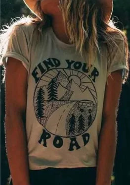 Find Your Road T-Shirt – Inspire Adventure, Embrace the Journey