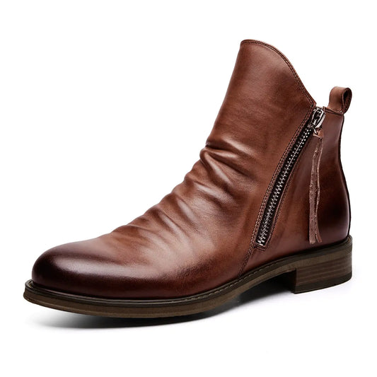 Retro Ankle Non-Slip Leather Boots for Men