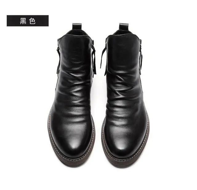 Retro Ankle Non-Slip Leather Boots for Men