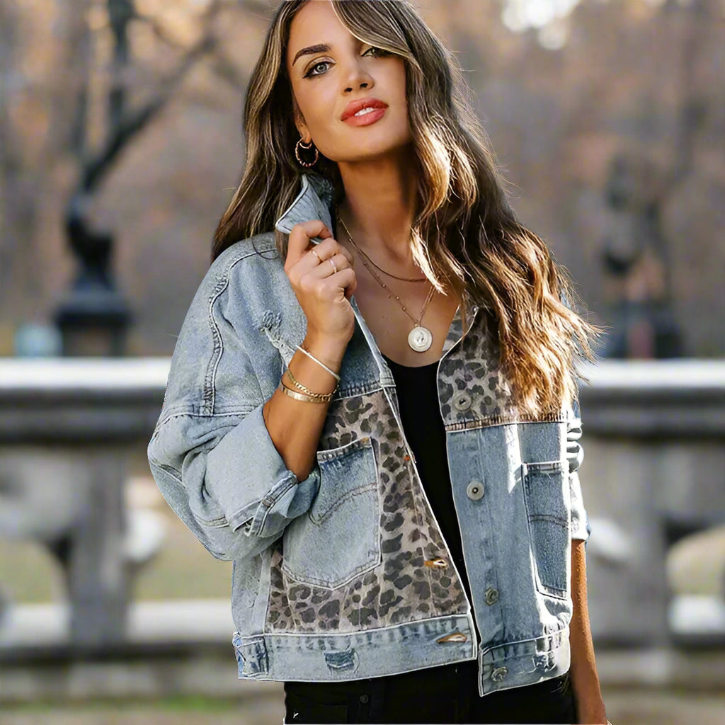 Women's Long Sleeve Denim Jacket