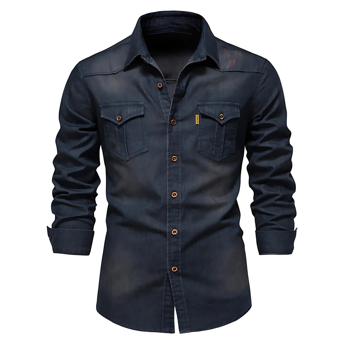 Dario Denim Long Sleeve Button-Up – Classic Meets Contemporary