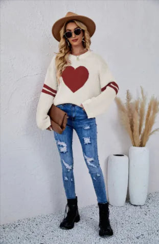 Women's Long Sleeve Love Sweater