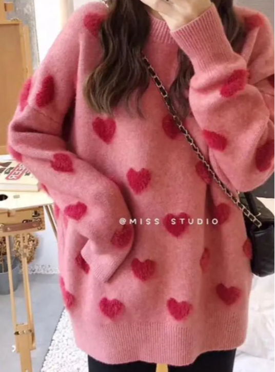 Heart Design Sweater