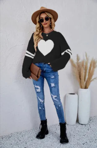 Women's Long Sleeve Love Sweater