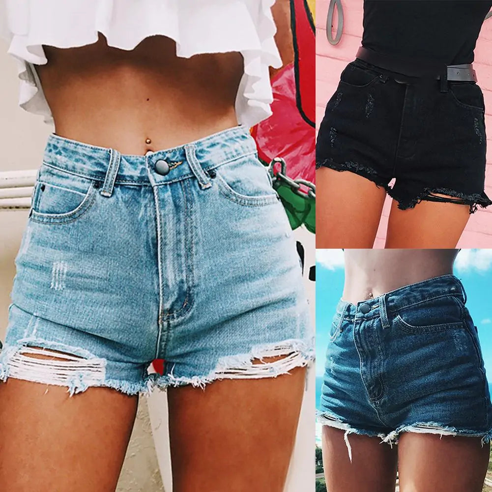 High Waist Ripped Denim Shorts – The Ultimate Summer Staple