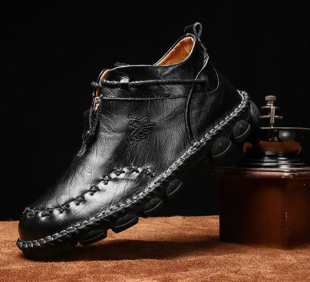 Step Out in Style with Men's Cow Leather Boots