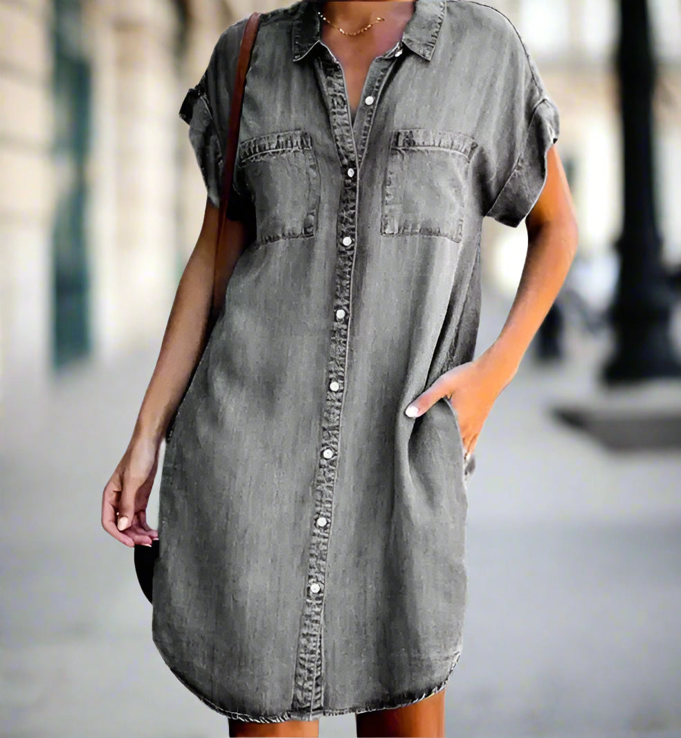 Everyday Essential Denim T-Shirt Dress