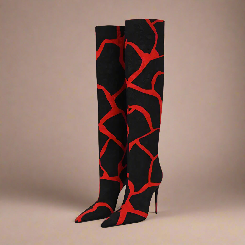 Minimalist Style Stiletto Boots