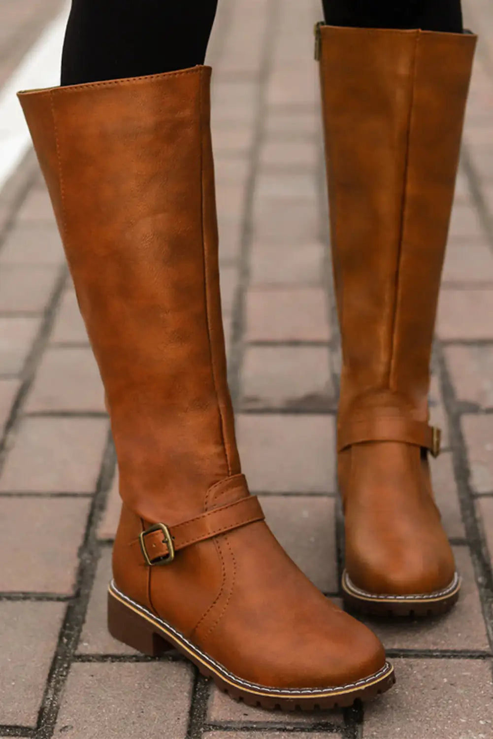 The Janis Wide Calf Leather Boot – Step into Fall with Timeless Style