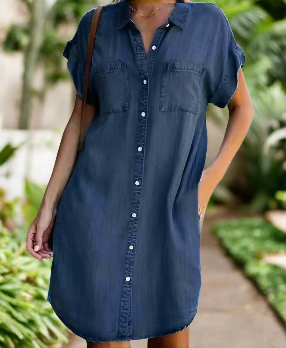 Everyday Essential Denim T-Shirt Dress