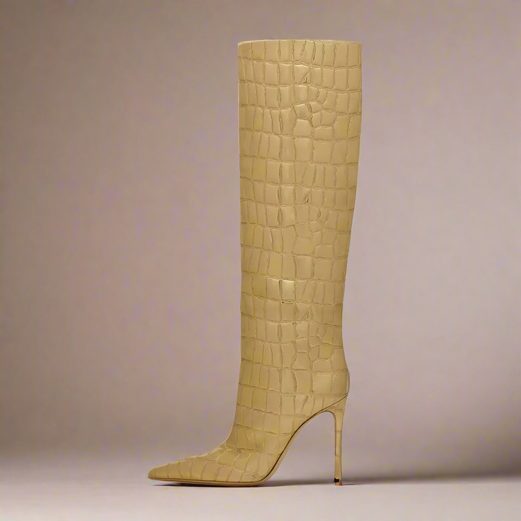 Minimalist Style Stiletto Boots