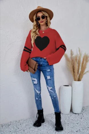 Women's Long Sleeve Love Sweater